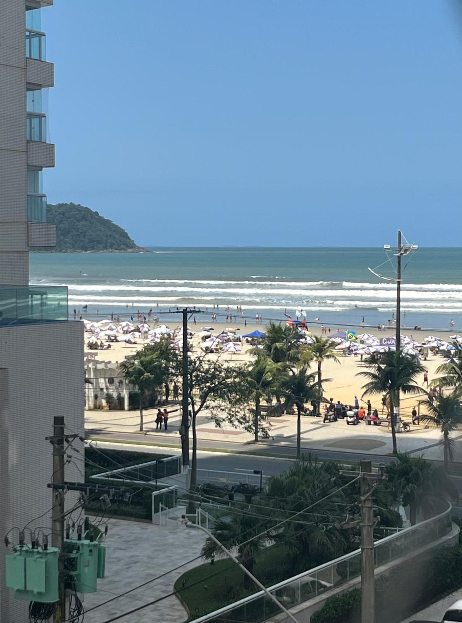 Apartamento Vista Para Praia Praia Grande  Bagian luar foto